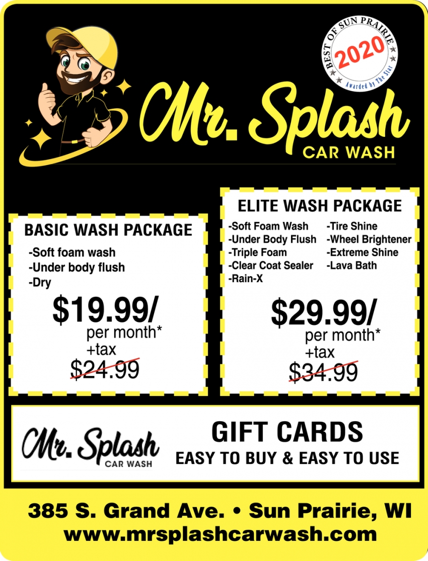 Our Services  Splash Car Wash